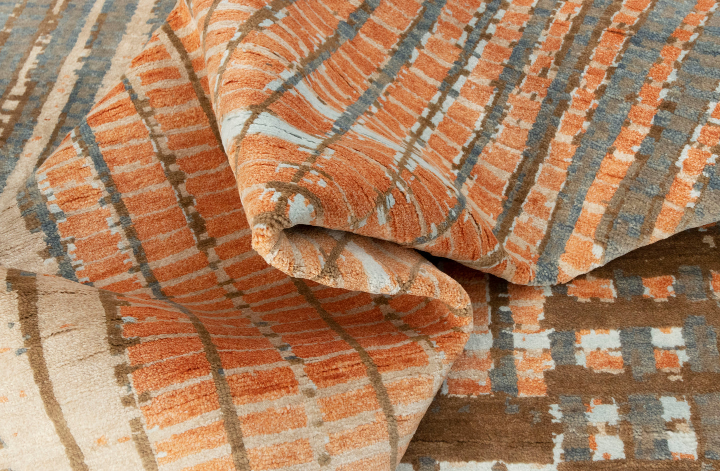 10x14 Mystique Grafton Grey Orange Oversized Area Rug For your Home| Shritija Rugs | Best Carpet Living Room